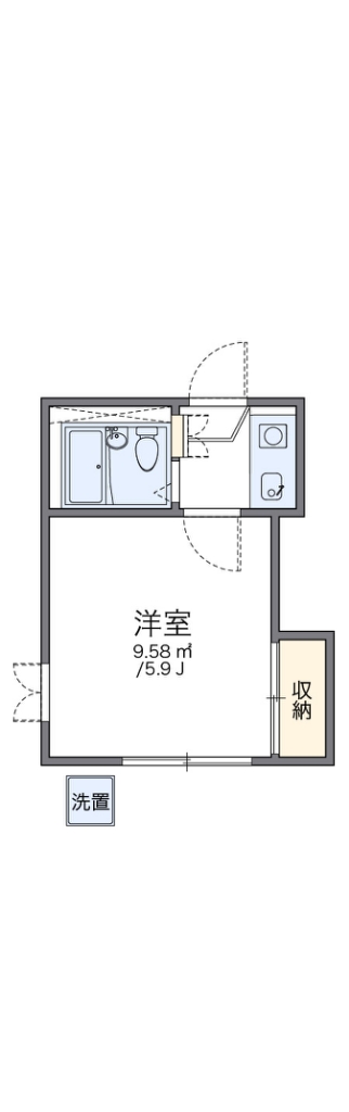 レオパレス新高円寺 101号室 間取り