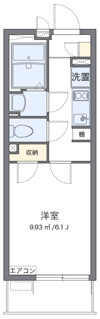 クレイノサウザンド　ヒルズ 304号室 間取り