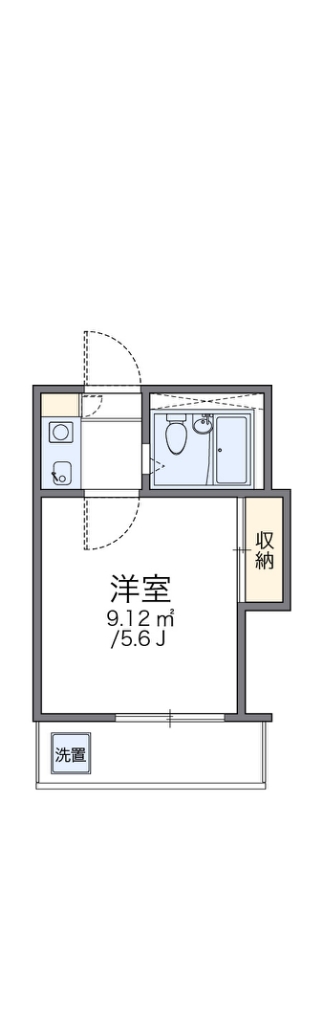 レオパレスオグラⅢ 204号室 間取り