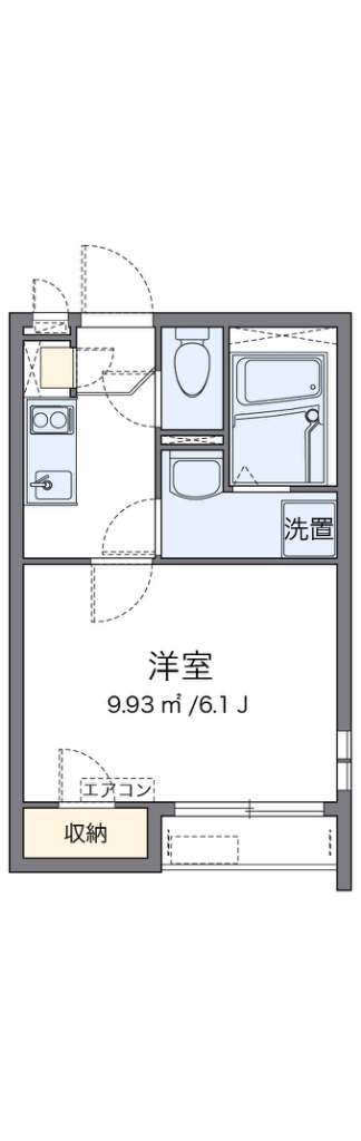 クレイノエミネンス 101号室 間取り