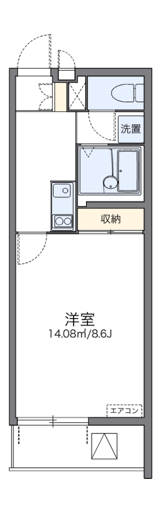 レオネクストシモンズ 405号室 間取り