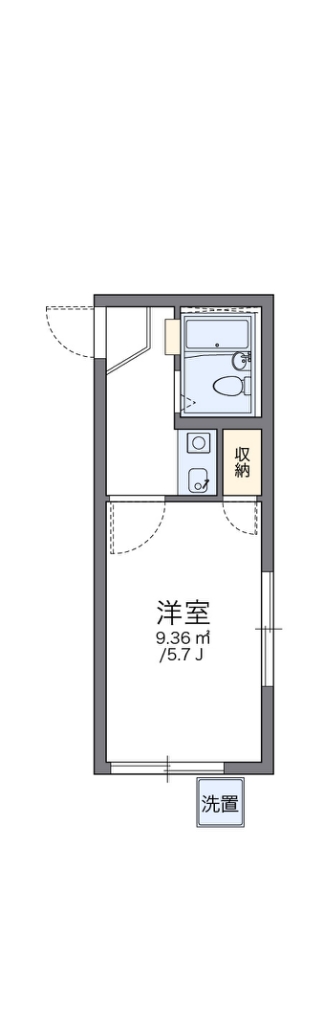 レオパレス東中野第４ 103号室 間取り