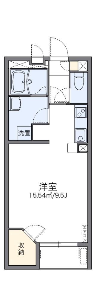 レオネクストＧｒｅｅｎ　ハイツ 202号室 間取り