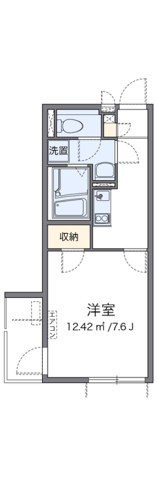 レオネクストサンドリーム 206号室 間取り