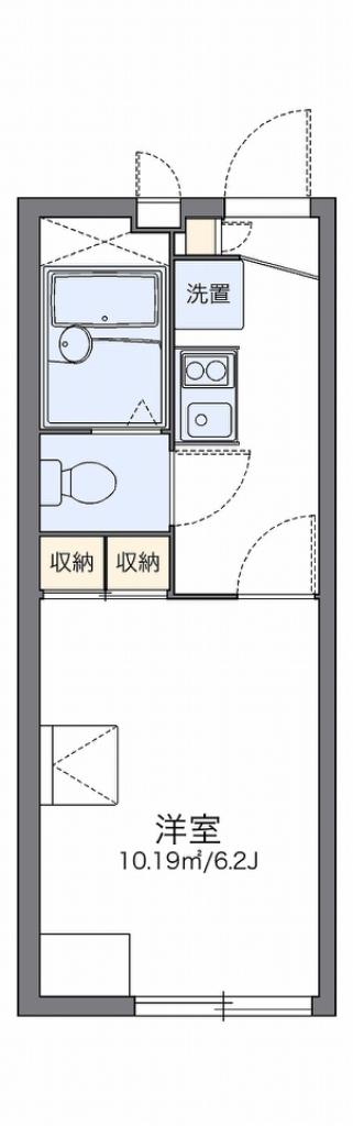 レオパレスロータス 101号室 間取り