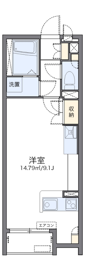 レオネクスト絆 108号室 間取り