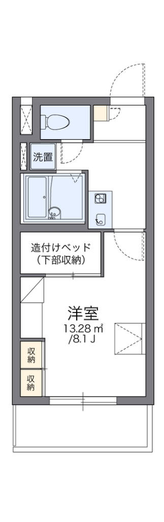 レオパレスエトワール 207号室 間取り