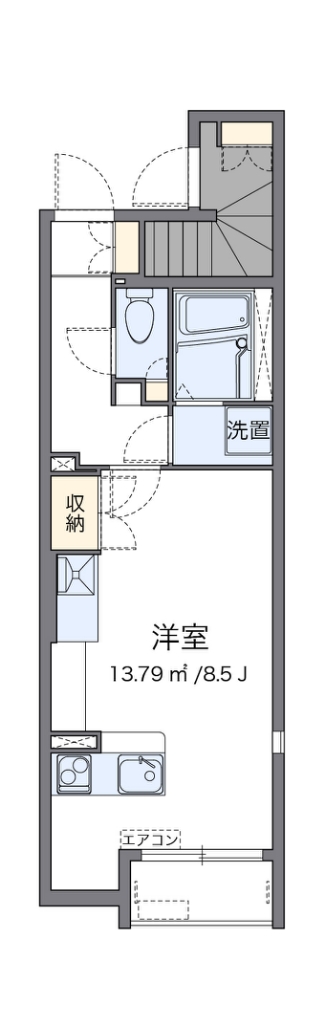 ミランダＪ　ヴィレッタ　Ⅱ 101号室 間取り