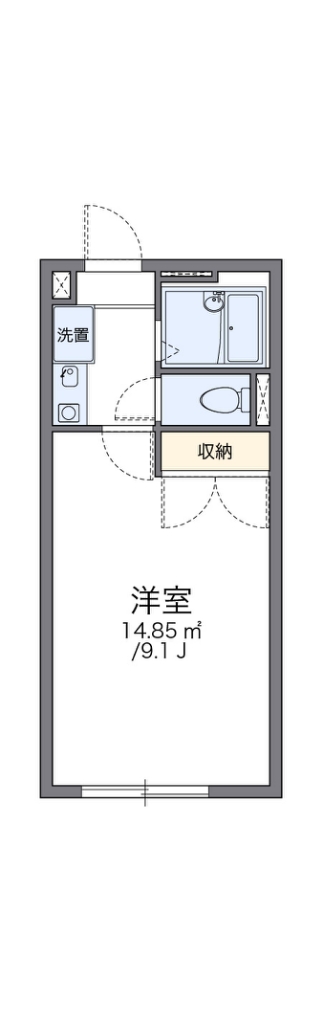 レオパレスメイプルハイム高野台１号館 105号室 間取り