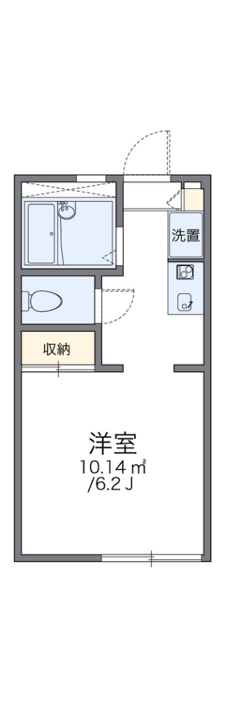 レオパレスデ・ルシア 202号室 間取り