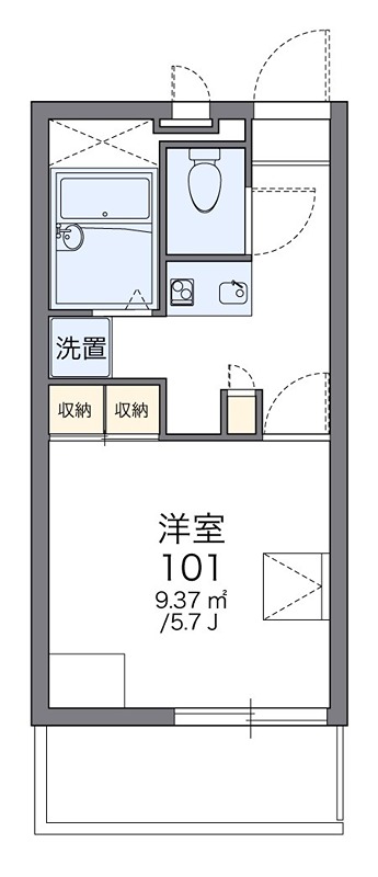 Ｍ＆Ｍ’ｓ 307号室 間取り