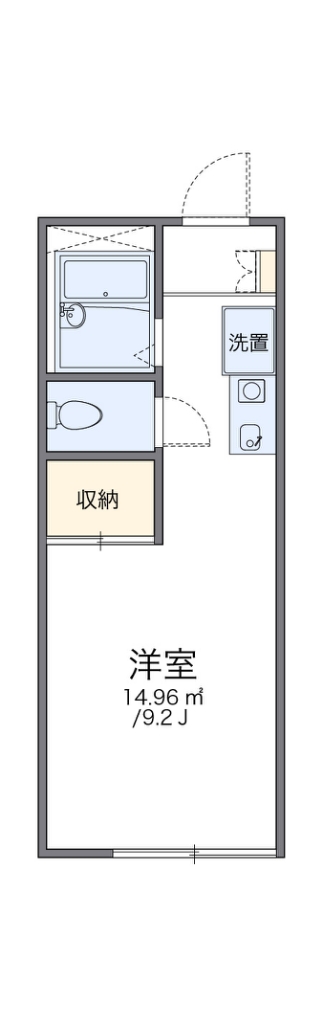 レオパレスボヌール 102号室 間取り