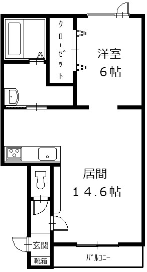 CLASS帯広Ⅱ 間取り