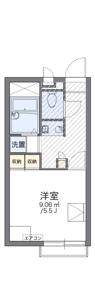 レオパレス三浦 101号室 間取り