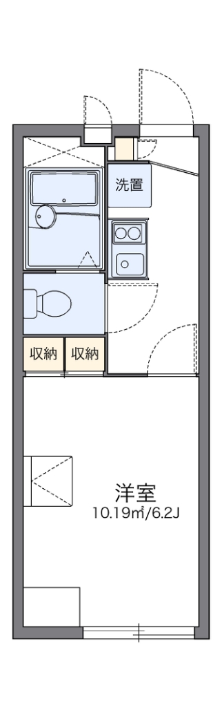 レオパレス風の丘 209号室 間取り