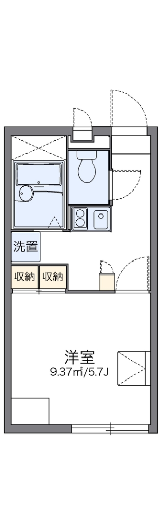 レオパレス葛城 202号室 間取り