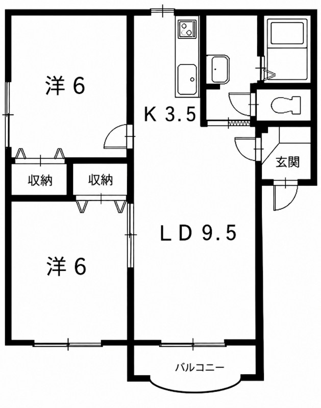 ファミール102 間取り