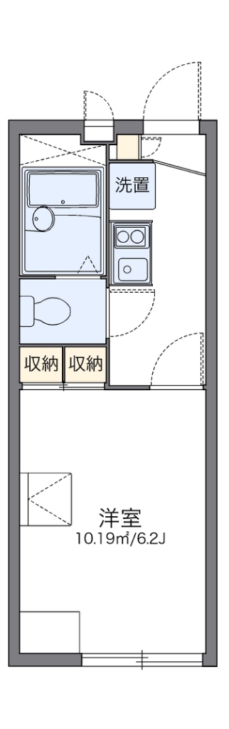 レオパレスＫ２ 202号室 間取り