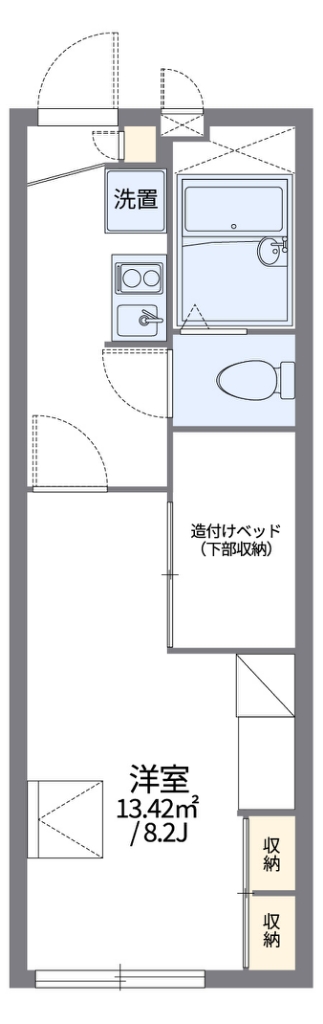 レオパレスＭＡＣＨＩＤＡ 107号室 間取り