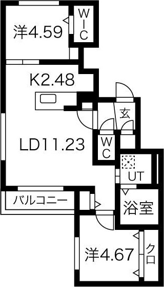 グランベール　(Grandvert) 間取り