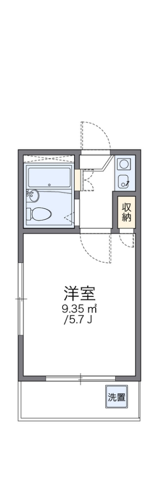 レオパレスさがみ野第８ 203号室 間取り