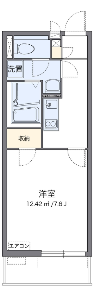 クレイノＩＴＵＫＩ 203号室 間取り
