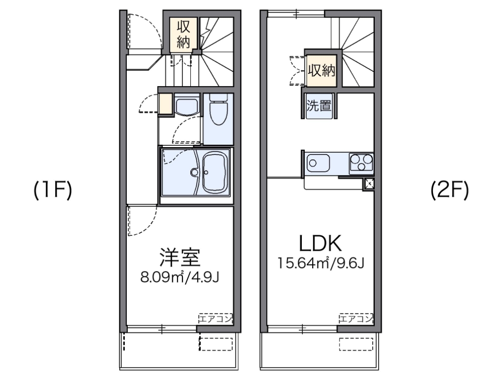 レオネクストフルール 101号室 間取り