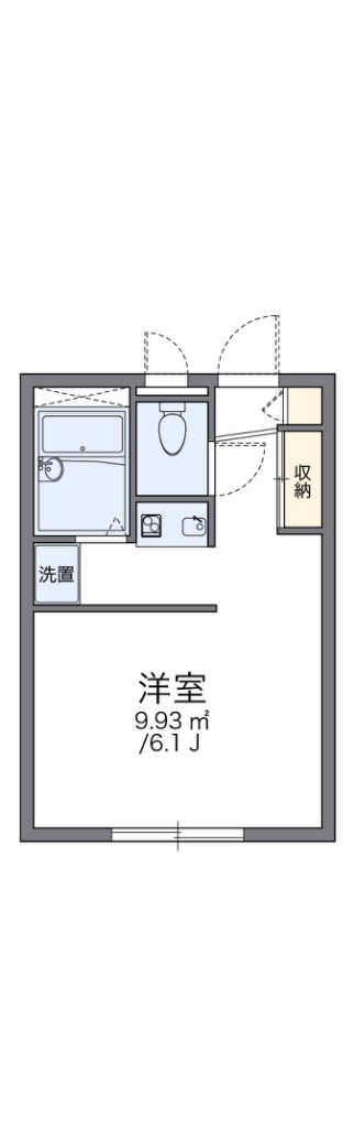 レオパレスＧｒｅｅｎ　Ｗｉｓｈ 103号室 間取り