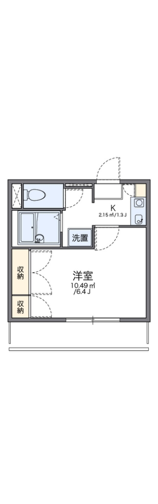 レオパレスツーエイト 204号室 間取り