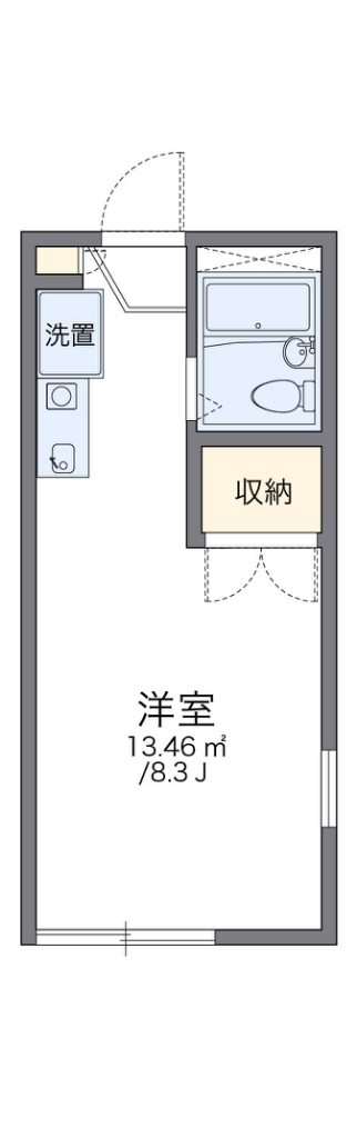 レオパレスめぐみ 103号室 間取り