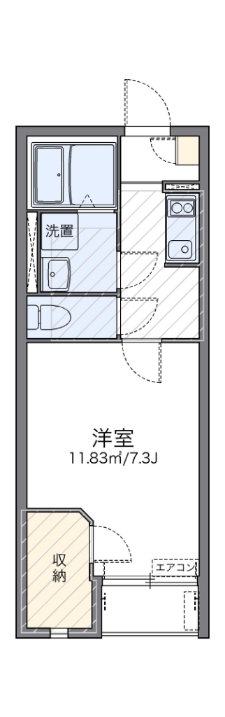 レオネクストｗｉｎ　ｂｏｏｍ 207号室 間取り