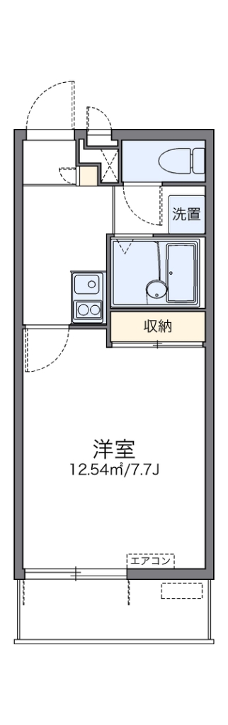 レオパレスシャルマン 205号室 間取り