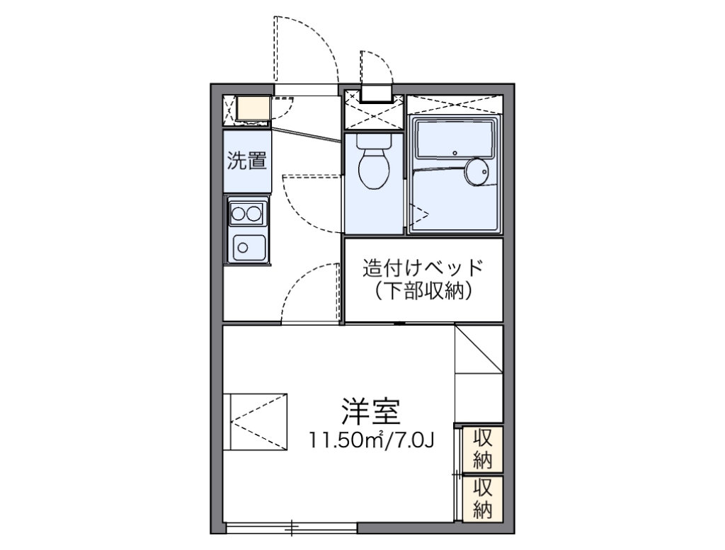 レオパレス常盤町 間取り図
