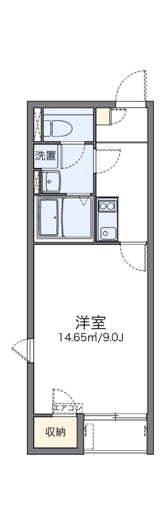 レオネクストロゴス 101号室 間取り