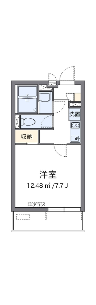 クレイノジクサー 204号室 間取り