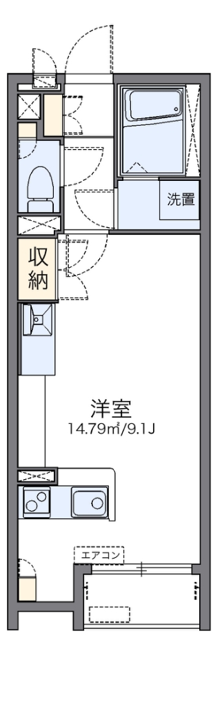 レオネクストアレグリーアⅡ 203号室 間取り
