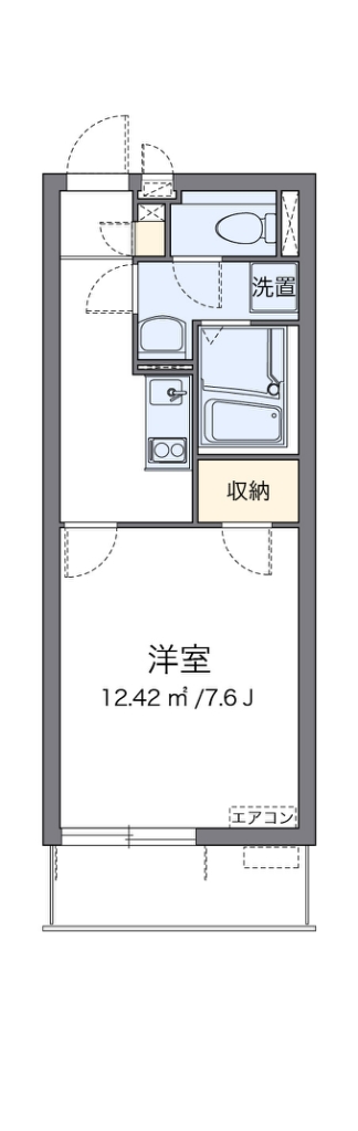 クレイノヴィレッタ 104号室 間取り