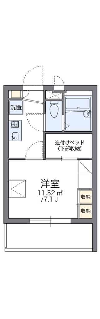 レオパレス綿新 305号室 間取り