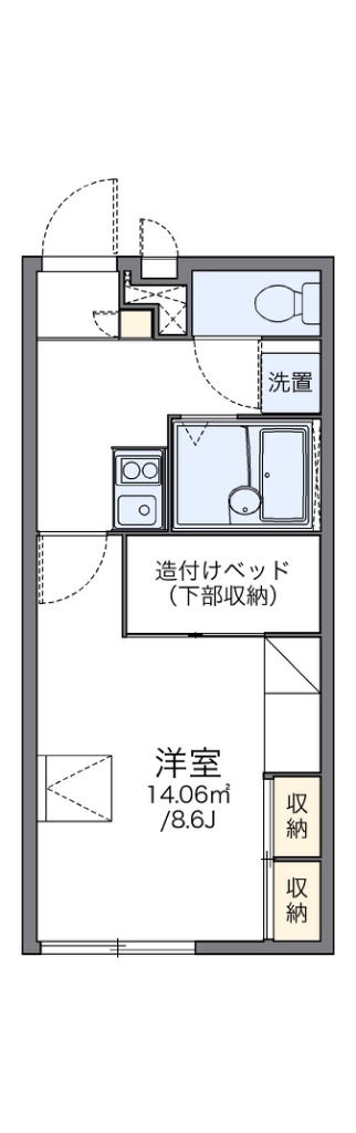 レオパレストゥモロー 204号室 間取り