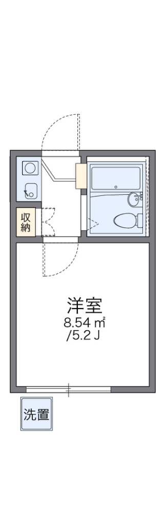レオパレスＴＯＳＡ 103号室 間取り