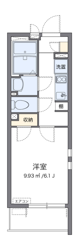 クレイノグリーンガーデン 301号室 間取り