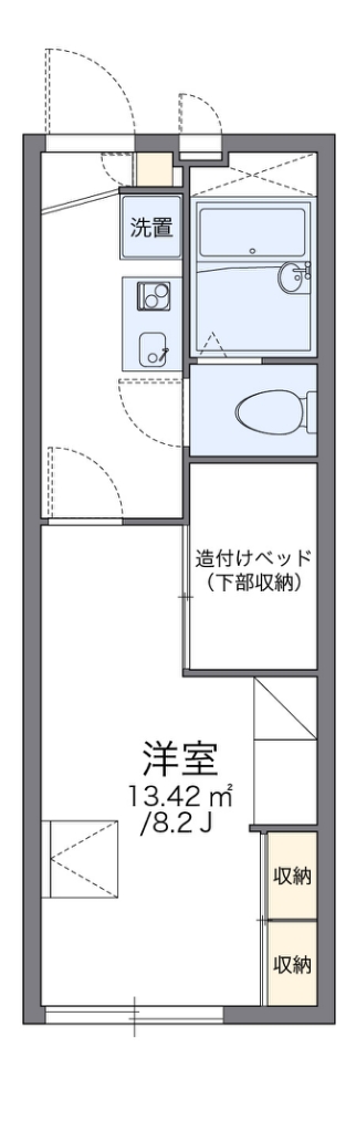 レオパレスエタップ 204号室 間取り