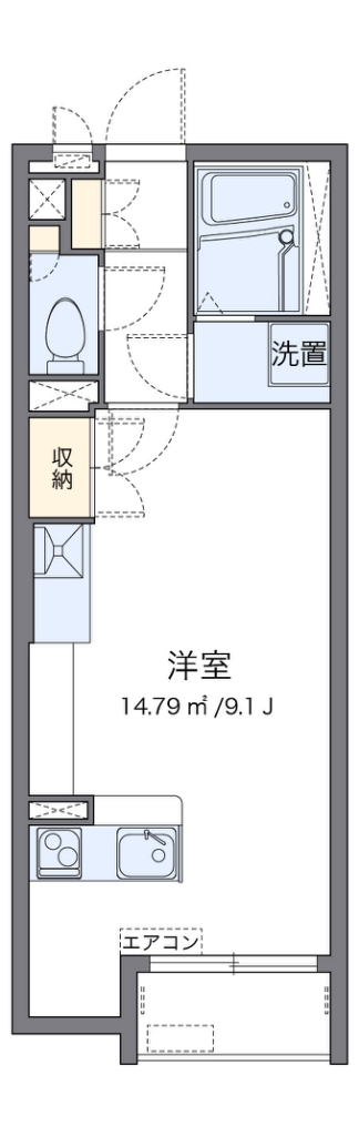 ミランダばう湘南 203号室 間取り
