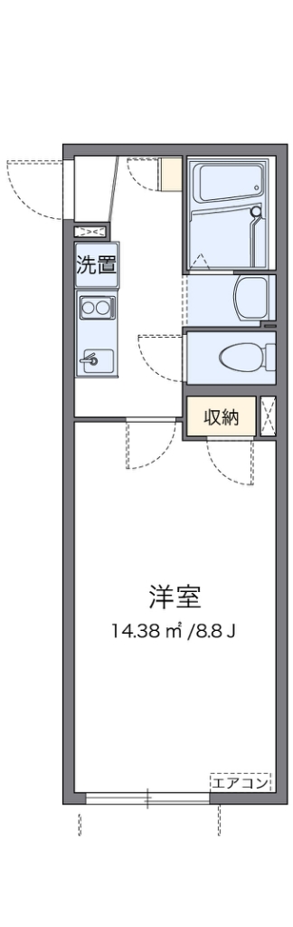 クレイノスペランツァ 202号室 間取り