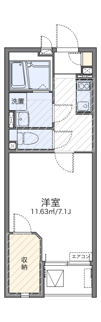 レオネクストコラッジョ 303号室 間取り