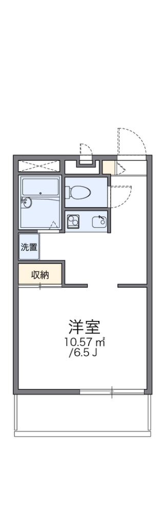 レオパレス豊南 204号室 間取り