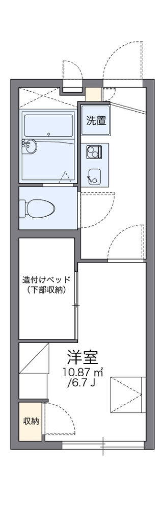 レオパレスＭ 101号室 間取り