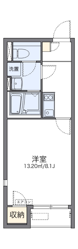 レオネクストヒールコート 101号室 間取り