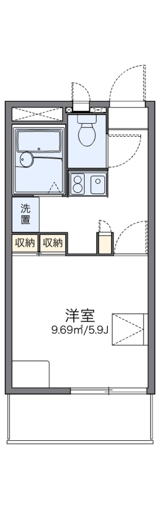 レオパレスグランヴィラージュ 204号室 間取り
