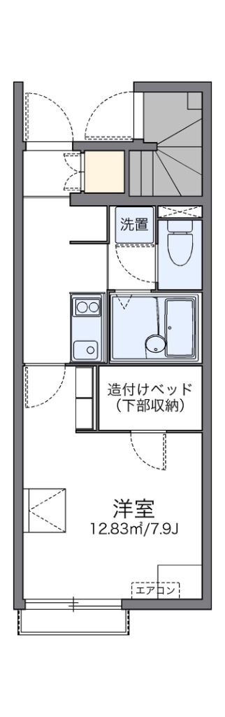 レオネクスト翼Ⅱ 103号室 間取り
